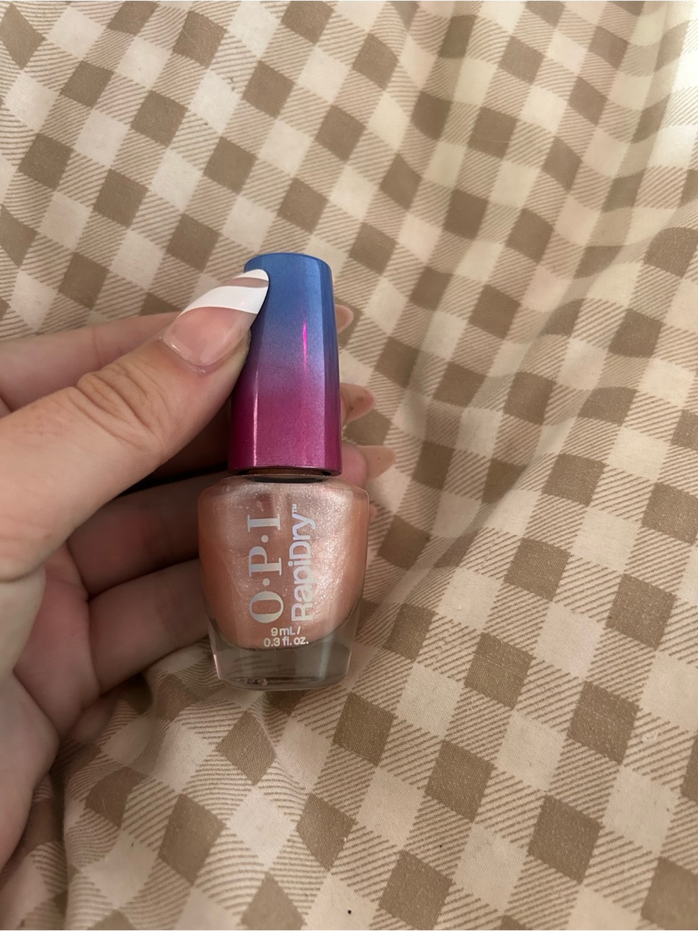 OPI Rapidry Shimmering Peach Nail Lacquer